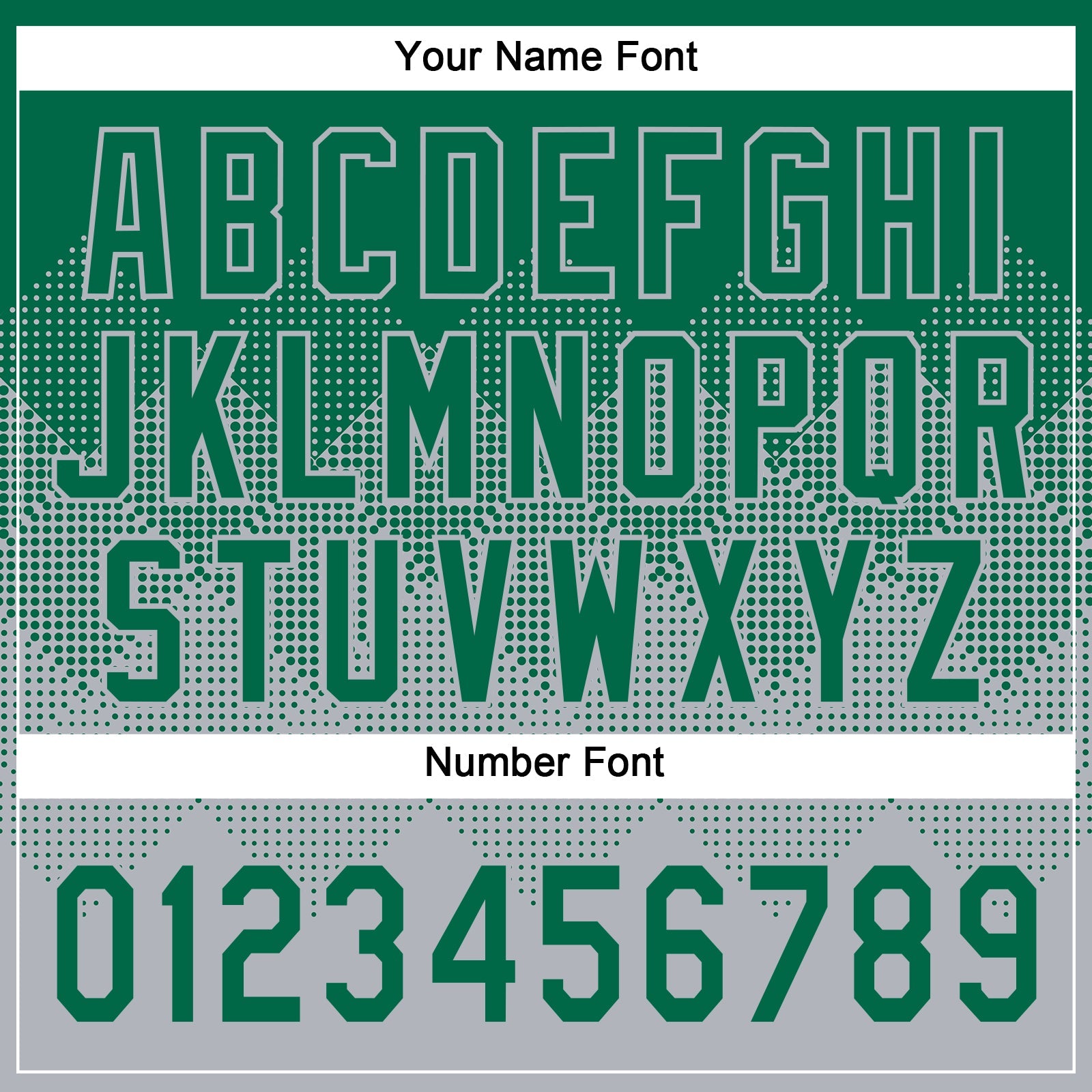 Custom Kelly Green Gray 3D Gradient Square Shape Two-Button Unisex Softball Jersey