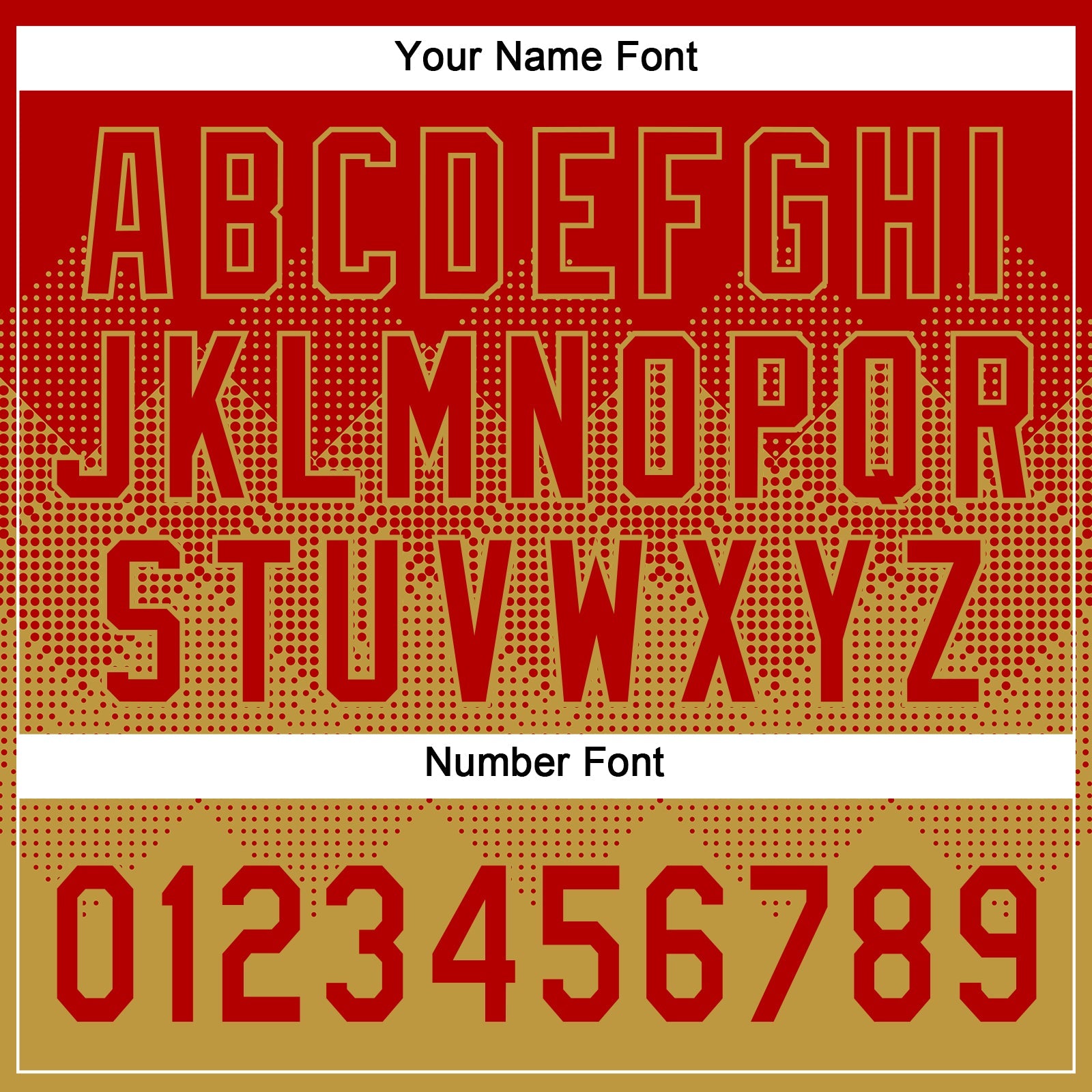 Custom Red Old Gold 3D Gradient Square Shape Two-Button Unisex Softball Jersey