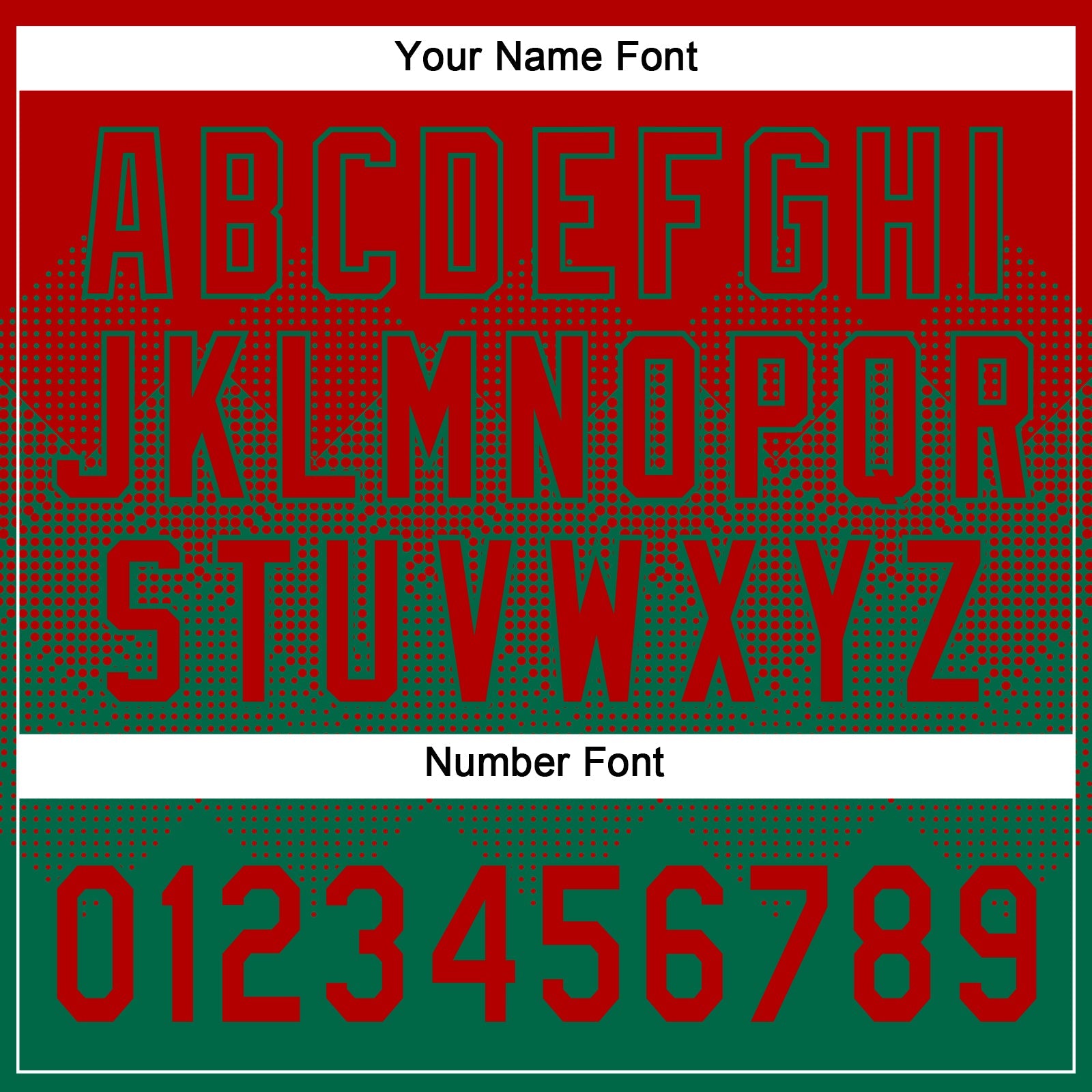 Custom Red Kelly Green 3D Gradient Square Shape Two-Button Unisex Softball Jersey