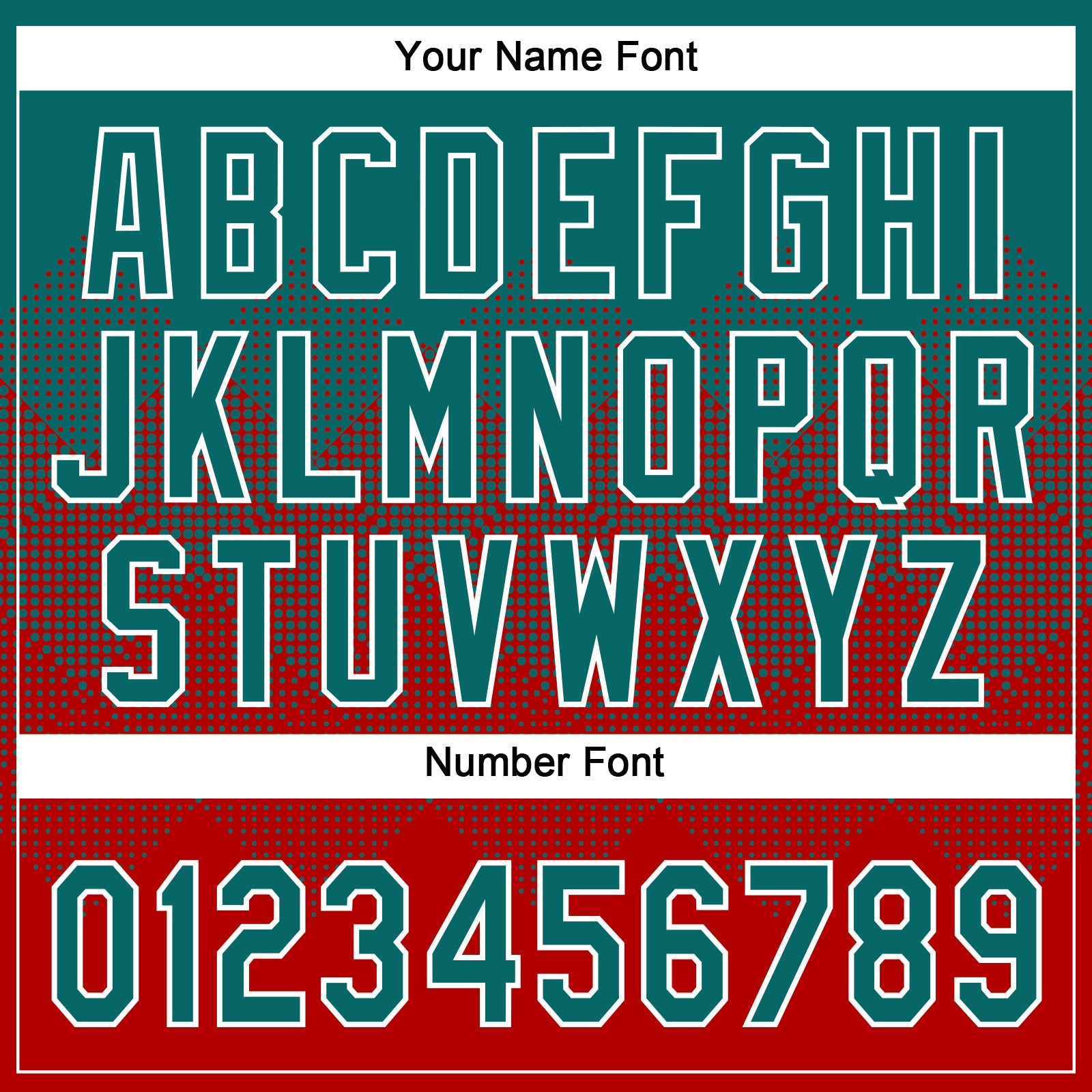 Custom Teal Red-White 3D Gradient Square Shape Two-Button Unisex Softball Jersey