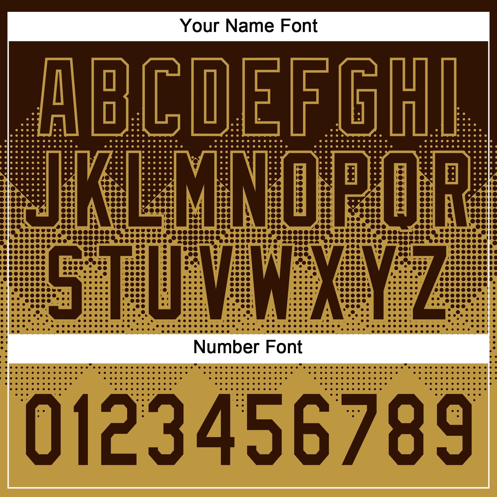 Custom Brown Old Gold 3D Gradient Square Shape Two-Button Unisex Softball Jersey