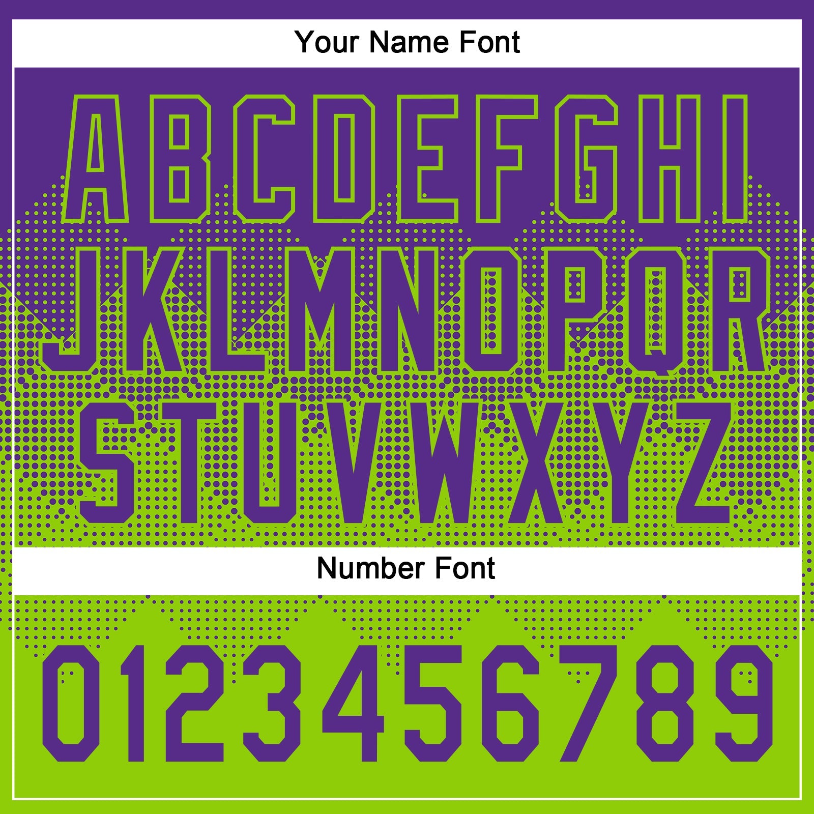 Custom Purple Neon Green 3D Gradient Square Shape Two-Button Unisex Softball Jersey