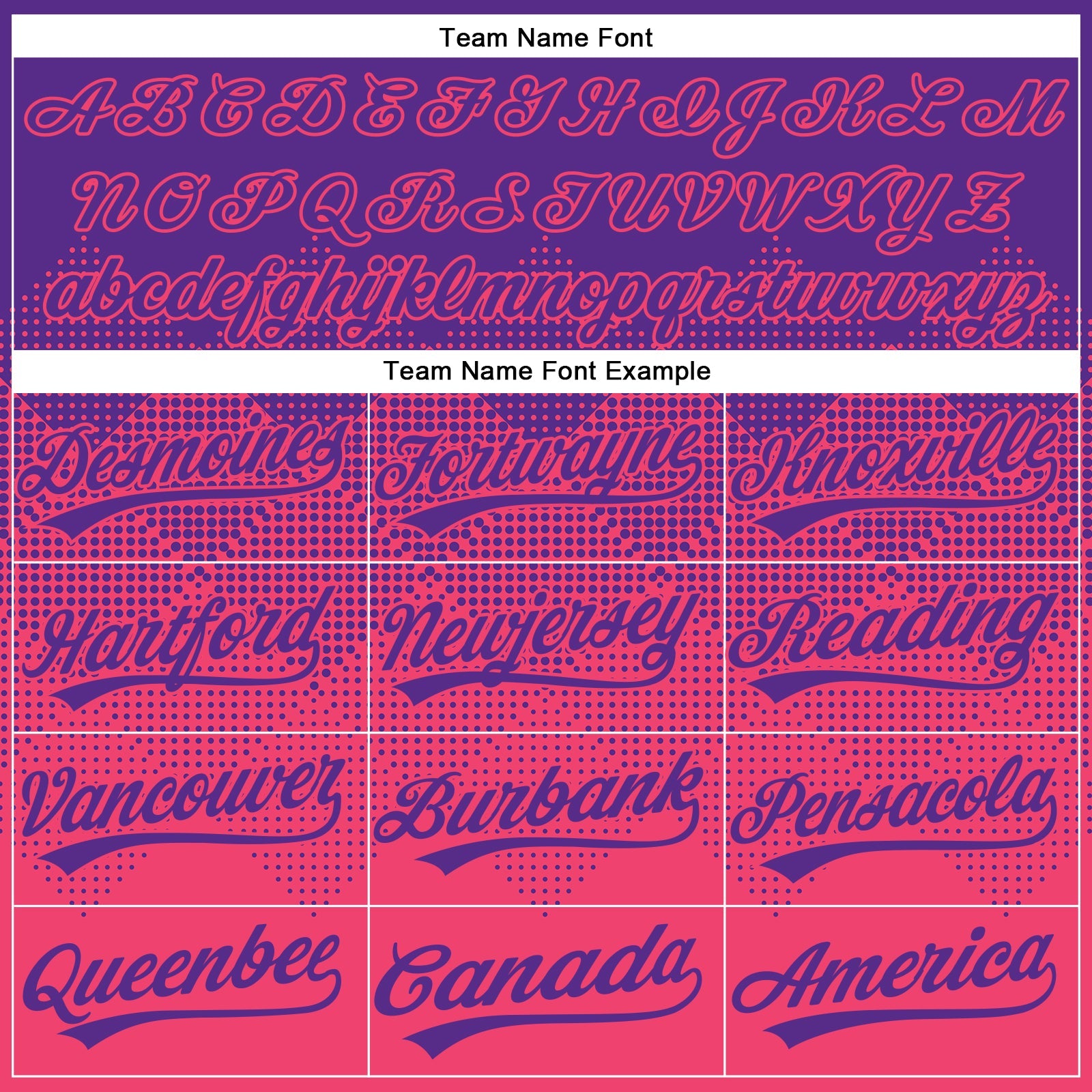 Custom Purple Neon Pink 3D Gradient Square Shape Two-Button Unisex Softball Jersey