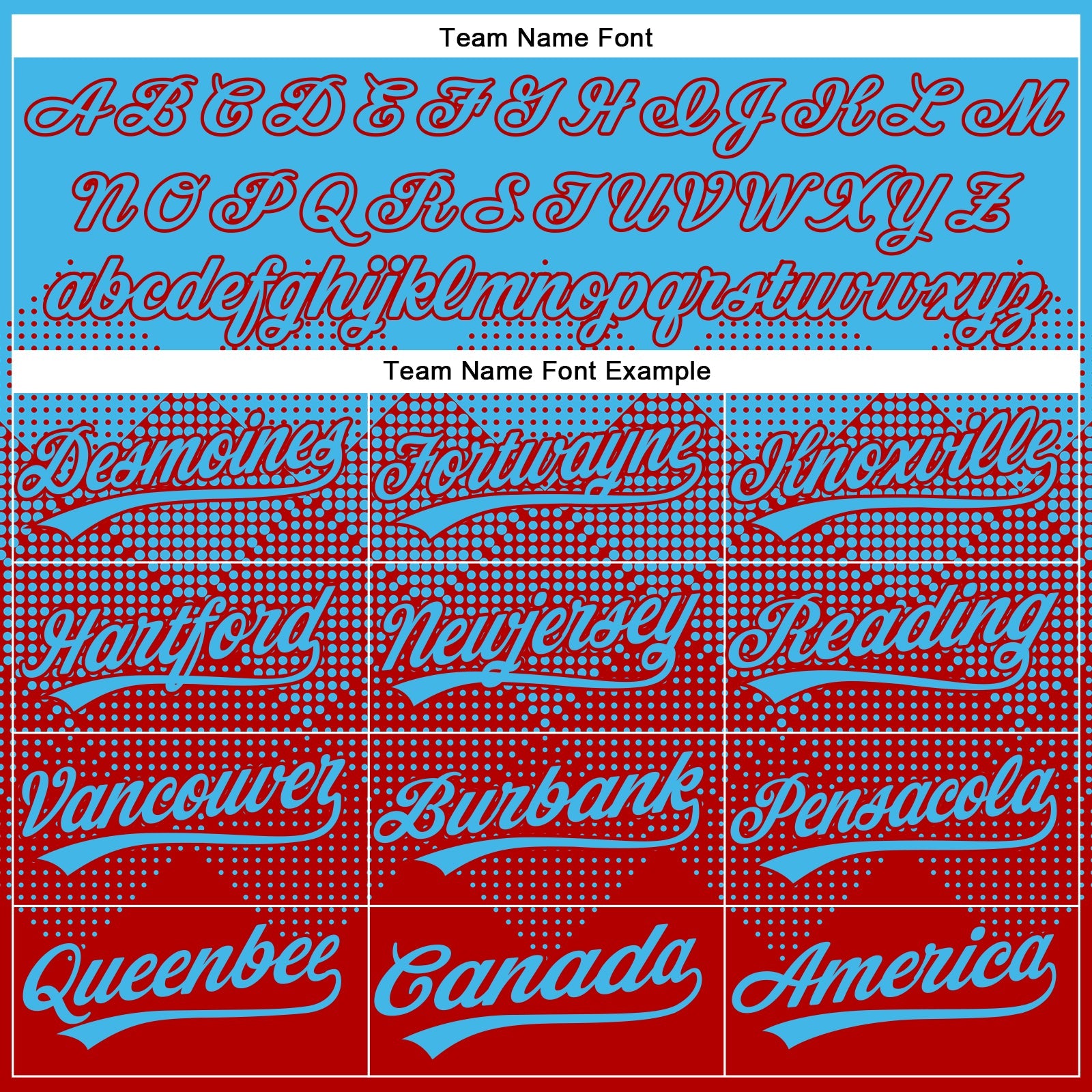 Custom Sky Blue Red 3D Gradient Square Shape Two-Button Unisex Softball Jersey