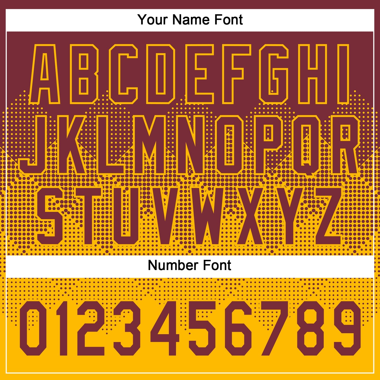 Custom Burgundy Gold 3D Gradient Square Shape Two-Button Unisex Softball Jersey