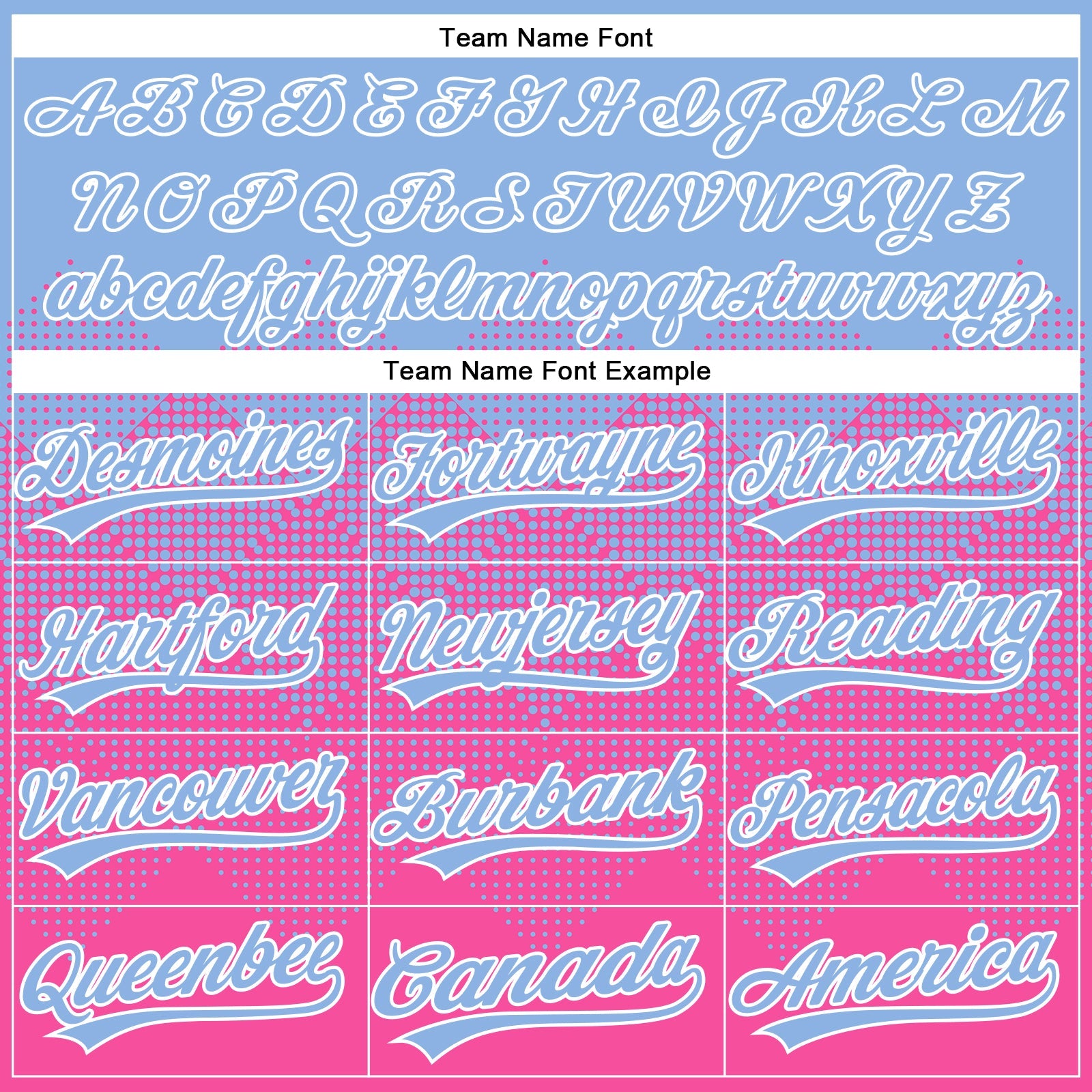 Custom Light Blue Pink-White 3D Gradient Square Shape Two-Button Unisex Softball Jersey
