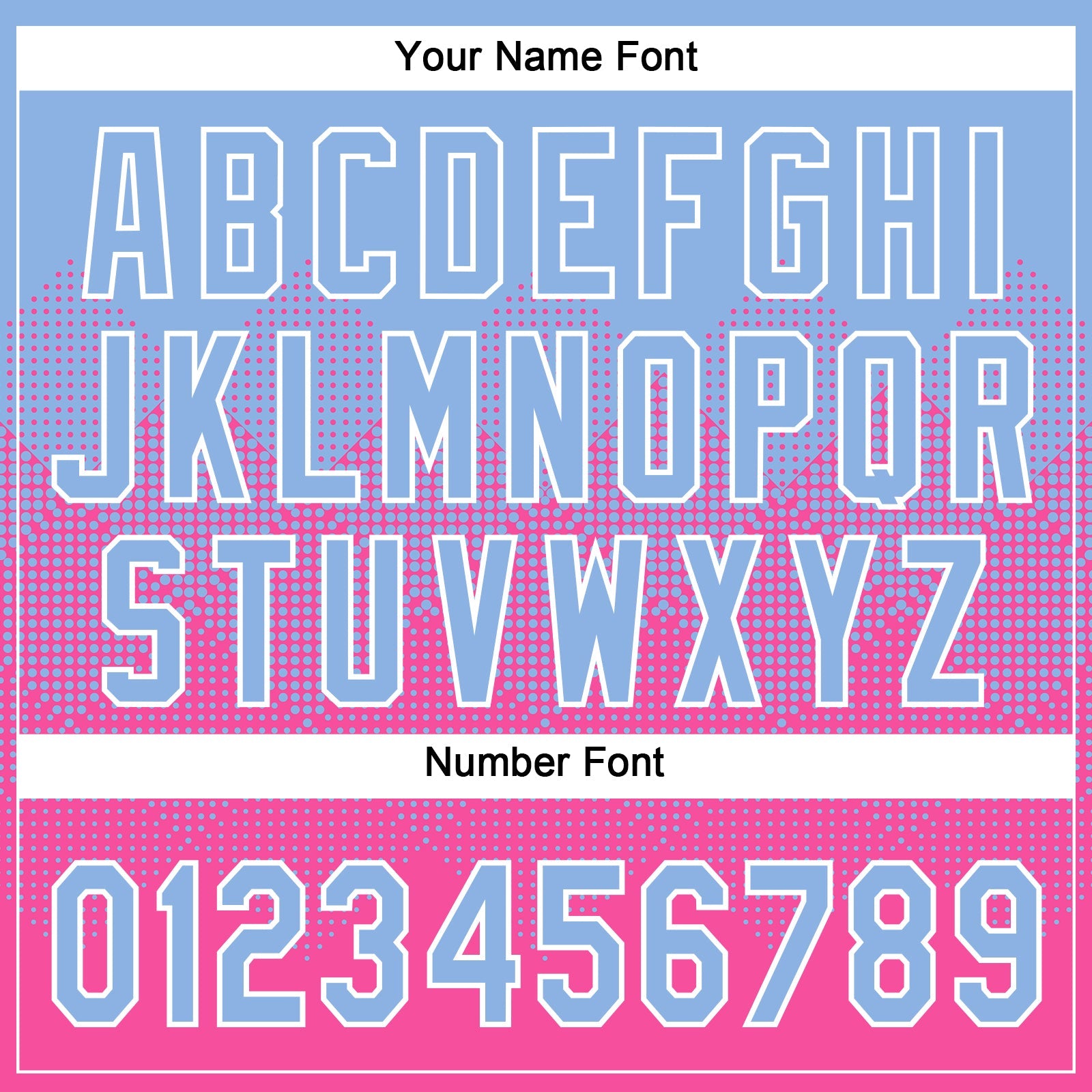 Custom Light Blue Pink-White 3D Gradient Square Shape Two-Button Unisex Softball Jersey