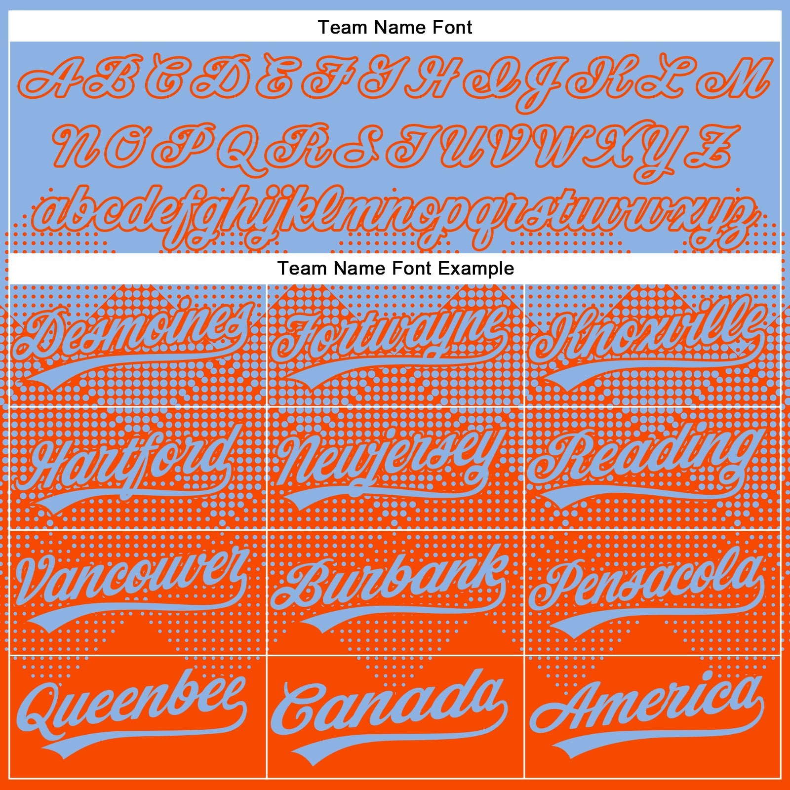 Custom Light Blue Orange 3D Gradient Square Shape Two-Button Unisex Softball Jersey