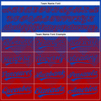 Custom Thunder Blue Red 3D Gradient Square Shape Two-Button Unisex Softball Jersey