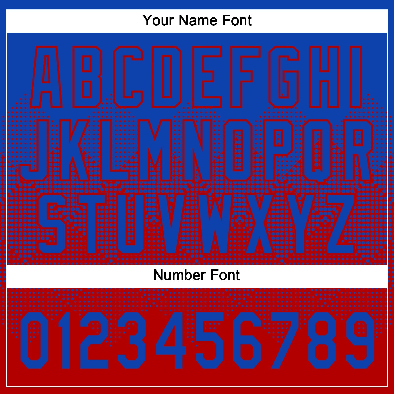 Custom Thunder Blue Red 3D Gradient Square Shape Two-Button Unisex Softball Jersey