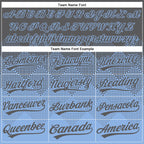 Custom Steel Gray Light Blue 3D Gradient Square Shape Two-Button Unisex Softball Jersey