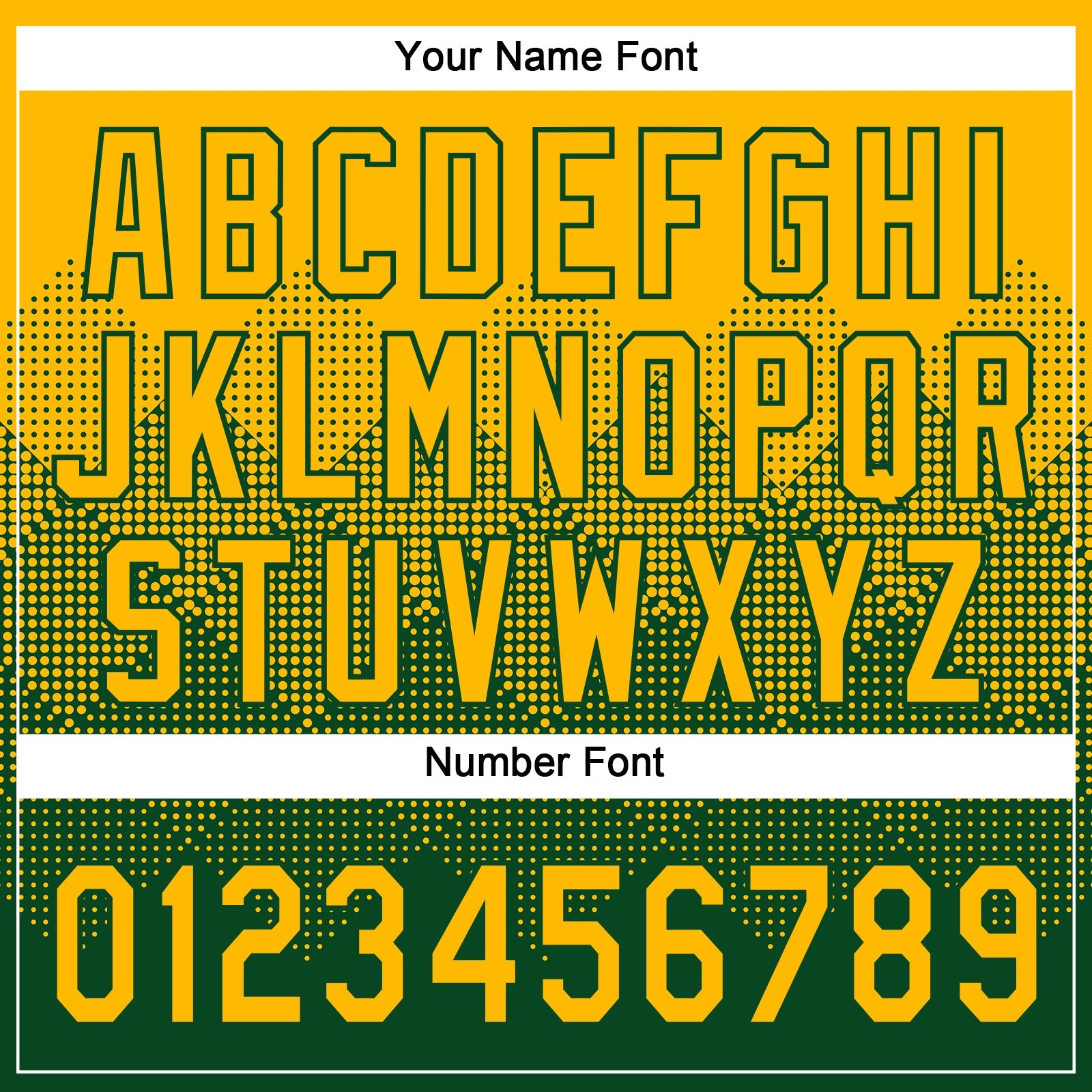 Custom Gold Green 3D Gradient Square Shape Two-Button Unisex Softball Jersey