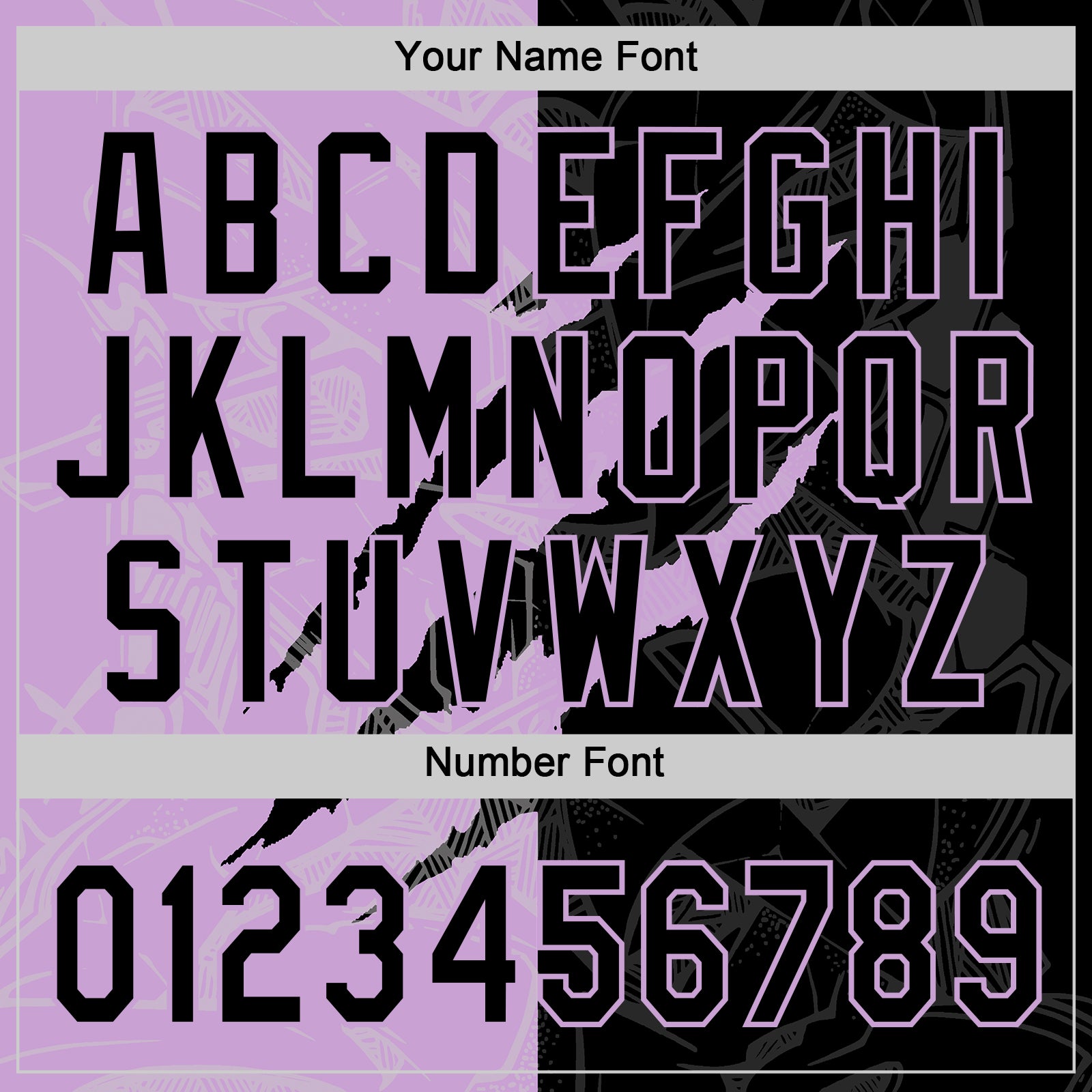 Custom Graffiti Pattern Black-Light Purple 3D Scratch Two-Button Unisex Softball Jersey