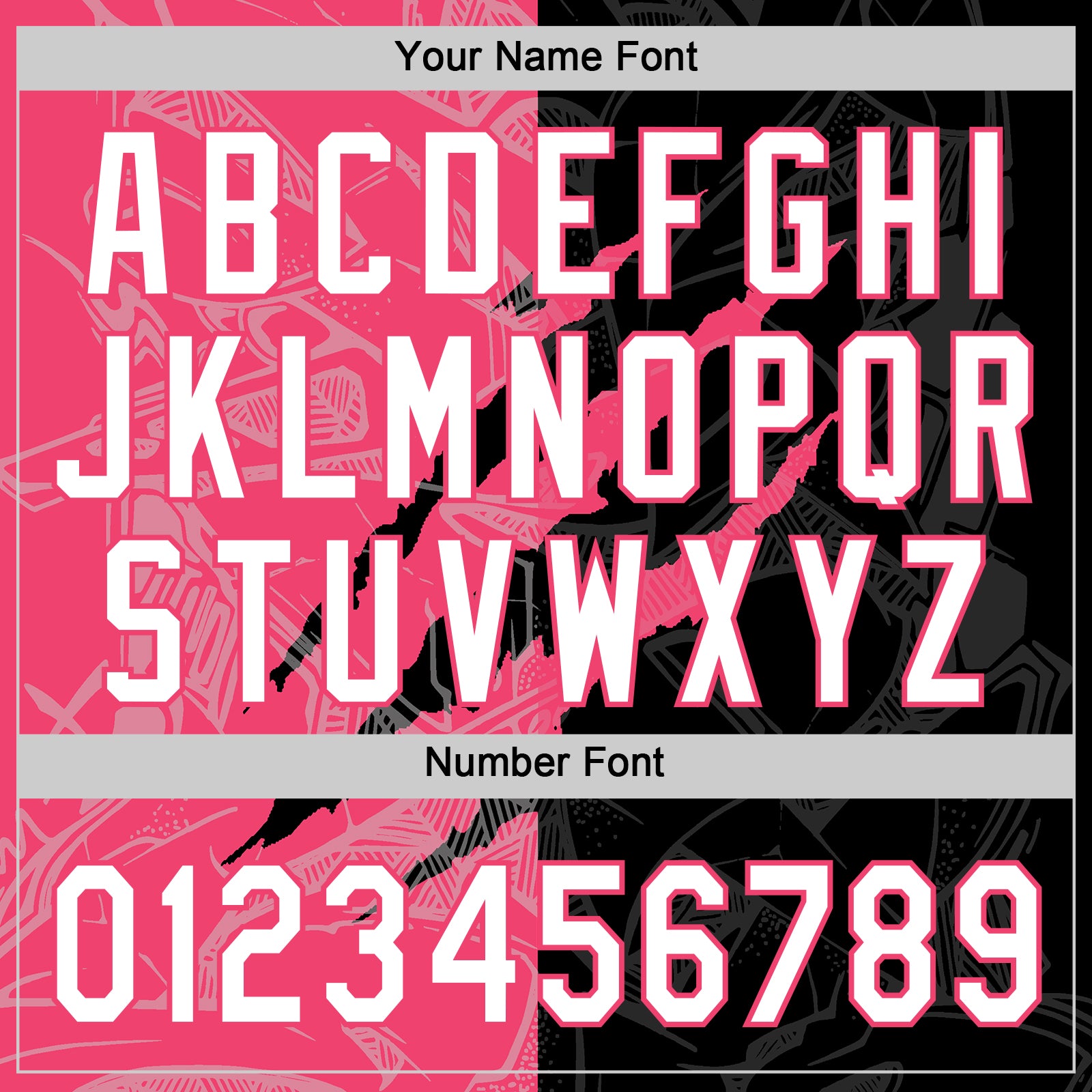 Custom Graffiti Pattern White Black-Neon Pink 3D Scratch Two-Button Unisex Softball Jersey