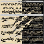 Custom Graffiti Pattern Black-Cream 3D Scratch Two-Button Unisex Softball Jersey