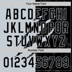 Custom Graffiti Pattern Black-Silver 3D Scratch Two-Button Unisex Softball Jersey