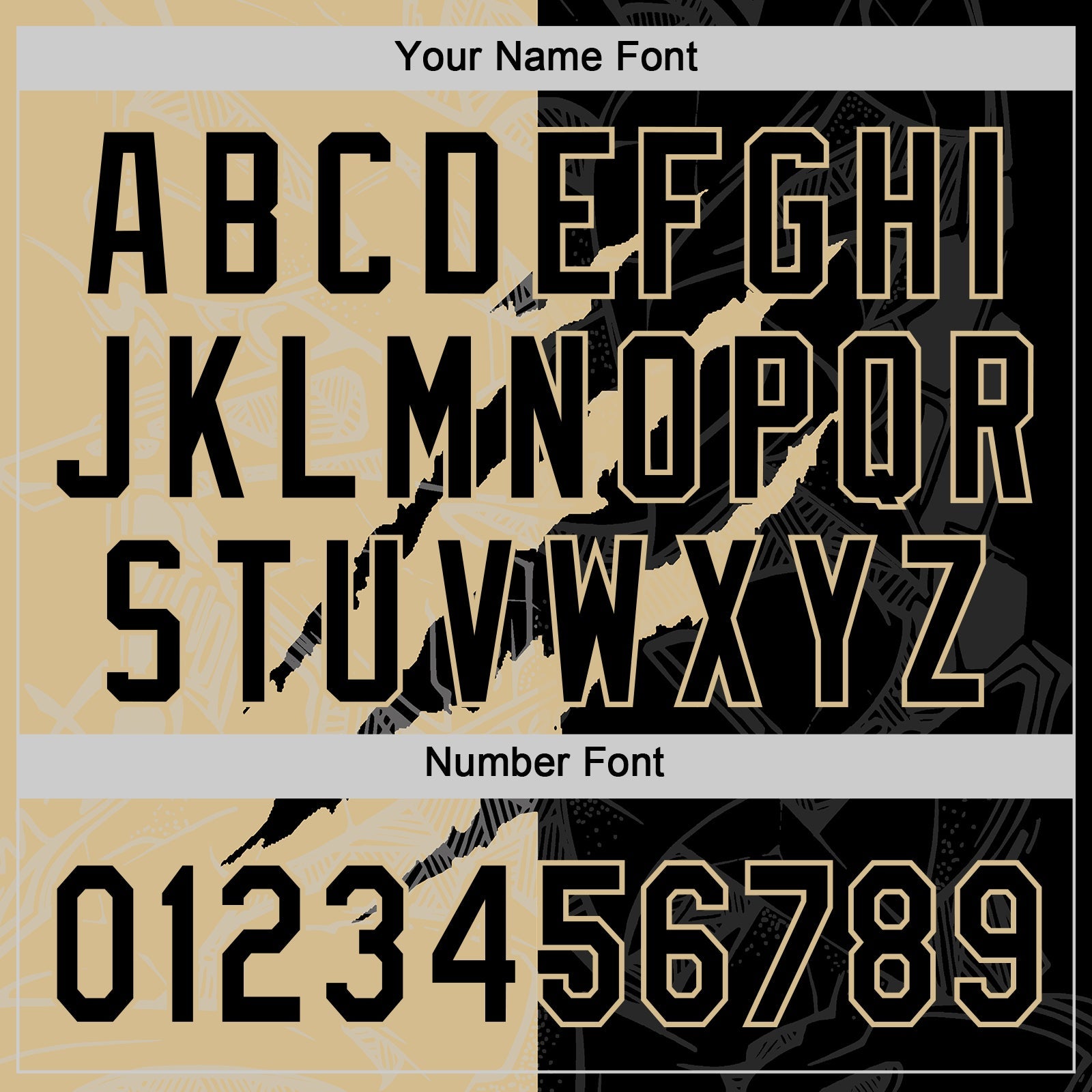 Custom Graffiti Pattern Black-Vegas Gold 3D Scratch Two-Button Unisex Softball Jersey