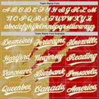 Custom Graffiti Pattern White Red-Gold 3D Scratch Two-Button Unisex Softball Jersey