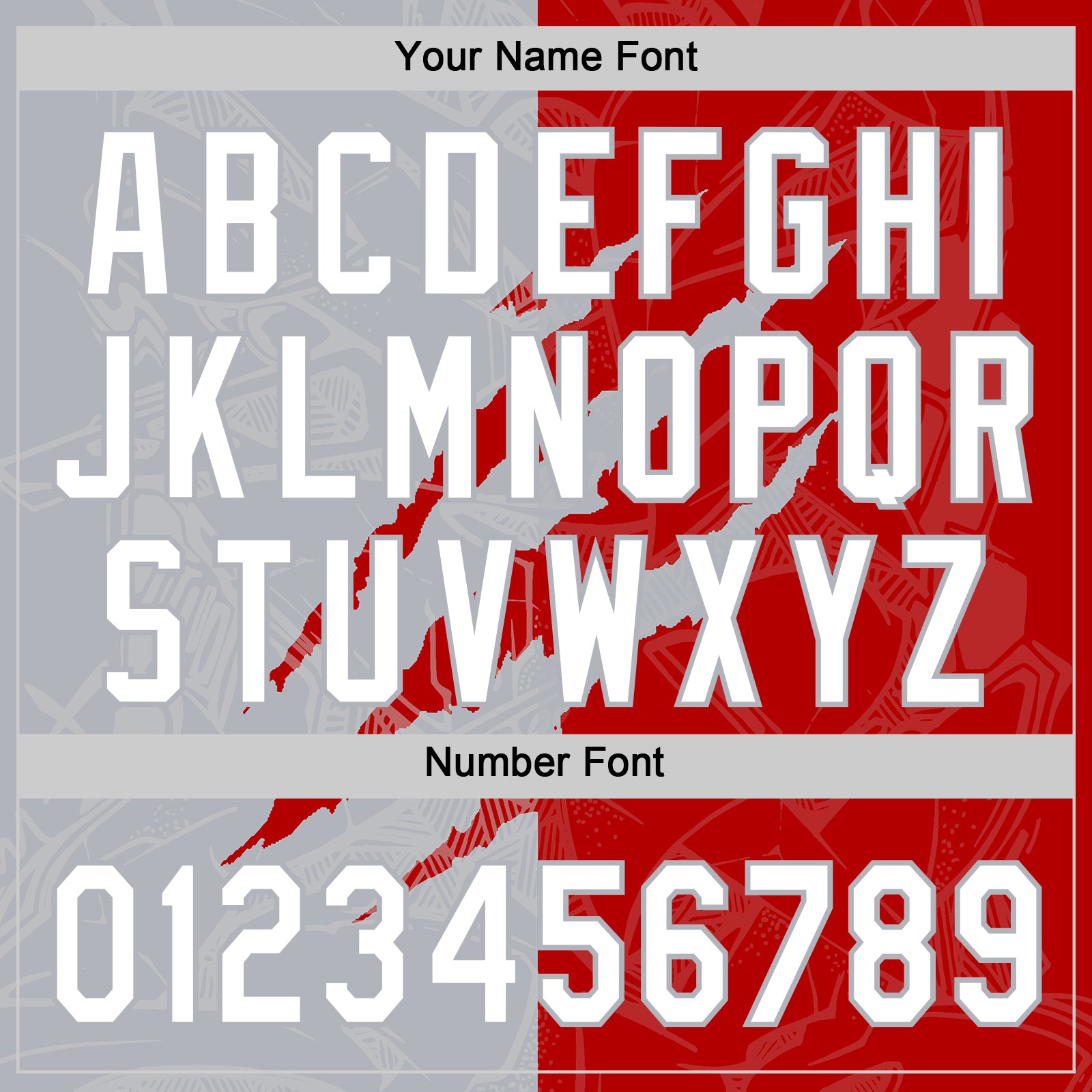 Custom Graffiti Pattern White Red-Gray 3D Scratch Two-Button Unisex Softball Jersey