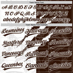 Custom Graffiti Pattern Brown-White 3D Scratch Two-Button Unisex Softball Jersey