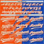 Custom Graffiti Pattern White Thunder Blue-Orange 3D Scratch Two-Button Unisex Softball Jersey