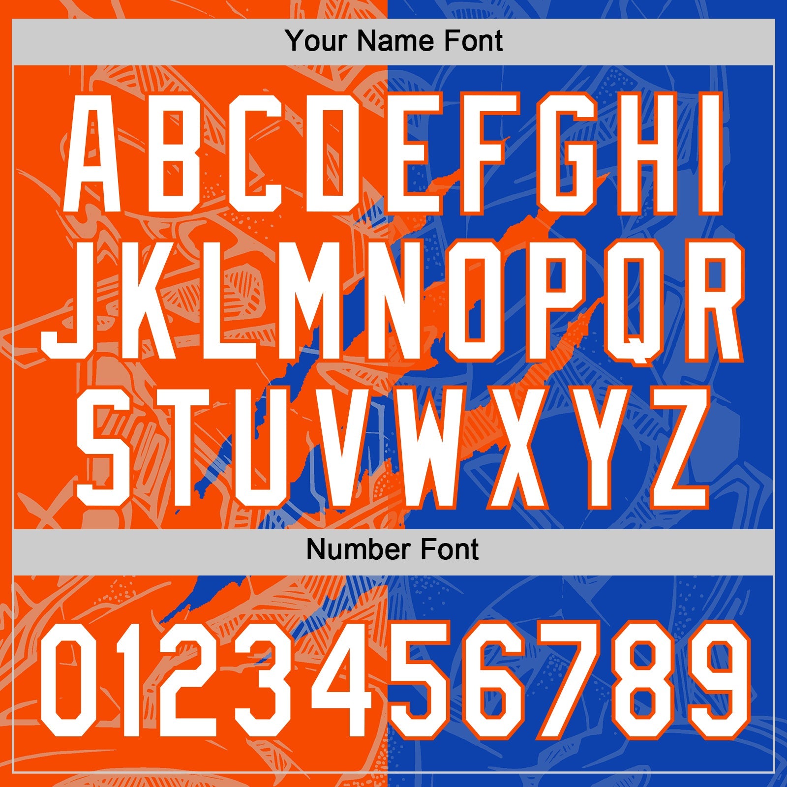 Custom Graffiti Pattern White Thunder Blue-Orange 3D Scratch Two-Button Unisex Softball Jersey