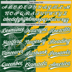 Custom Graffiti Pattern White Gold-Green 3D Scratch Two-Button Unisex Softball Jersey