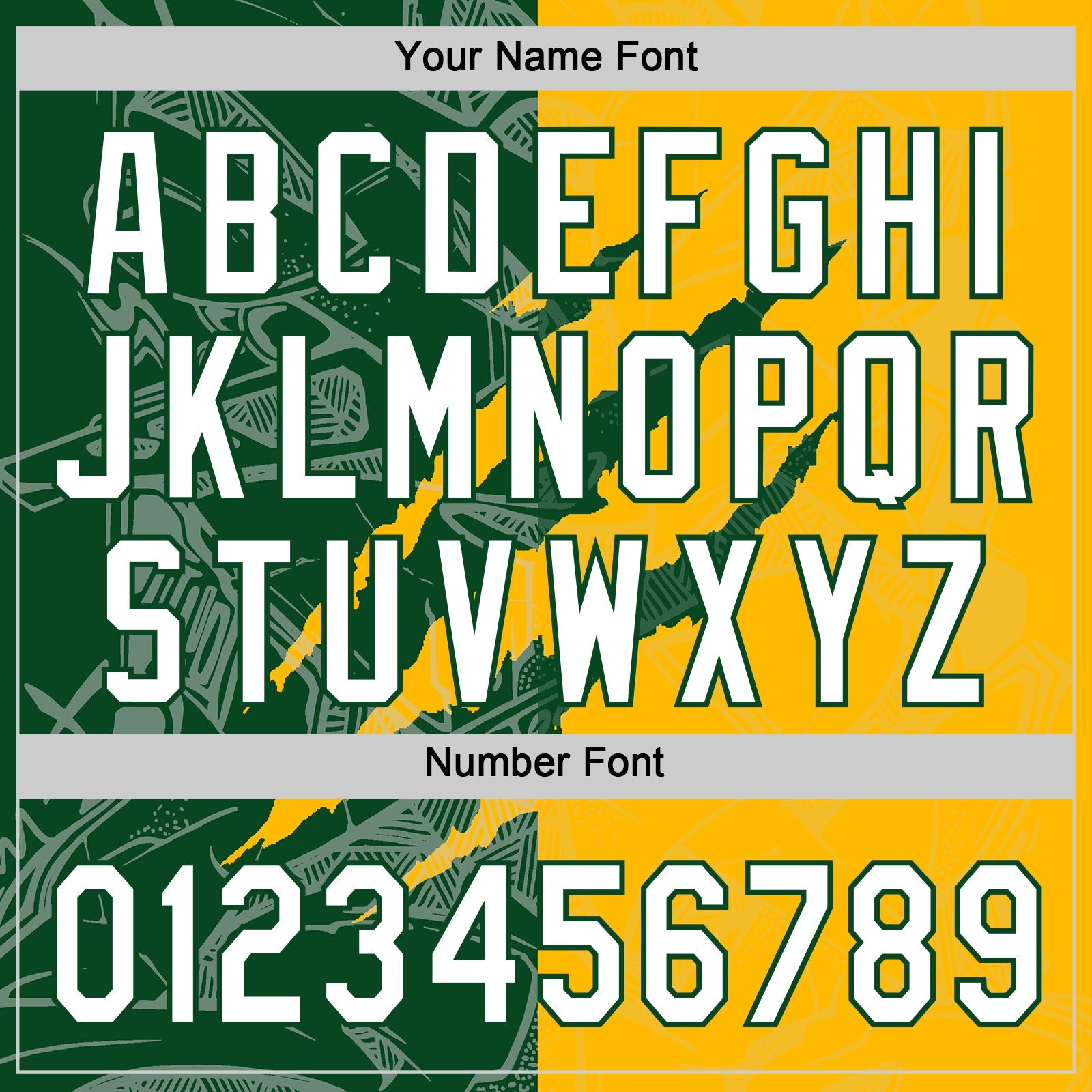 Custom Graffiti Pattern White Gold-Green 3D Scratch Two-Button Unisex Softball Jersey