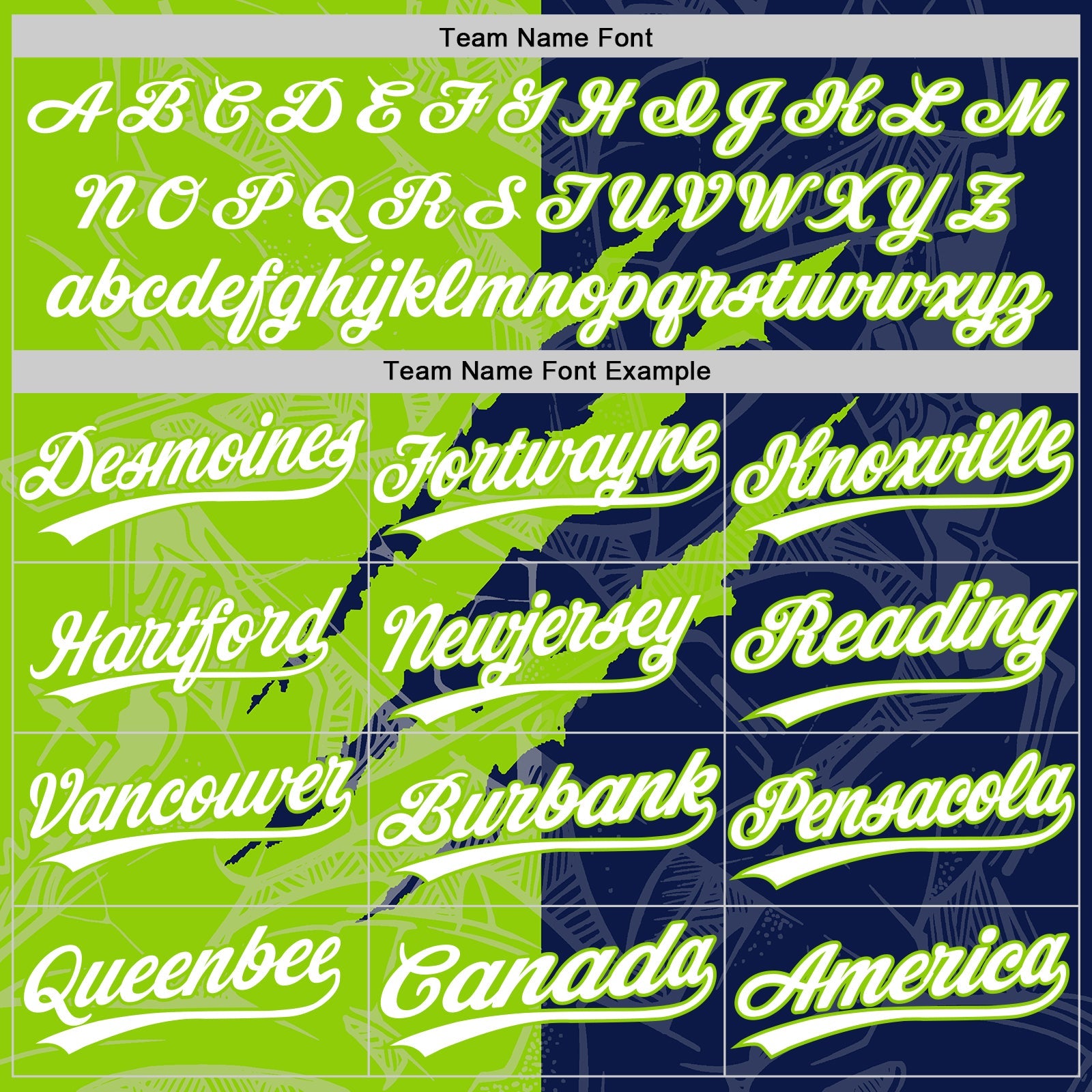 Custom Graffiti Pattern White Navy-Neon Green 3D Scratch Two-Button Unisex Softball Jersey