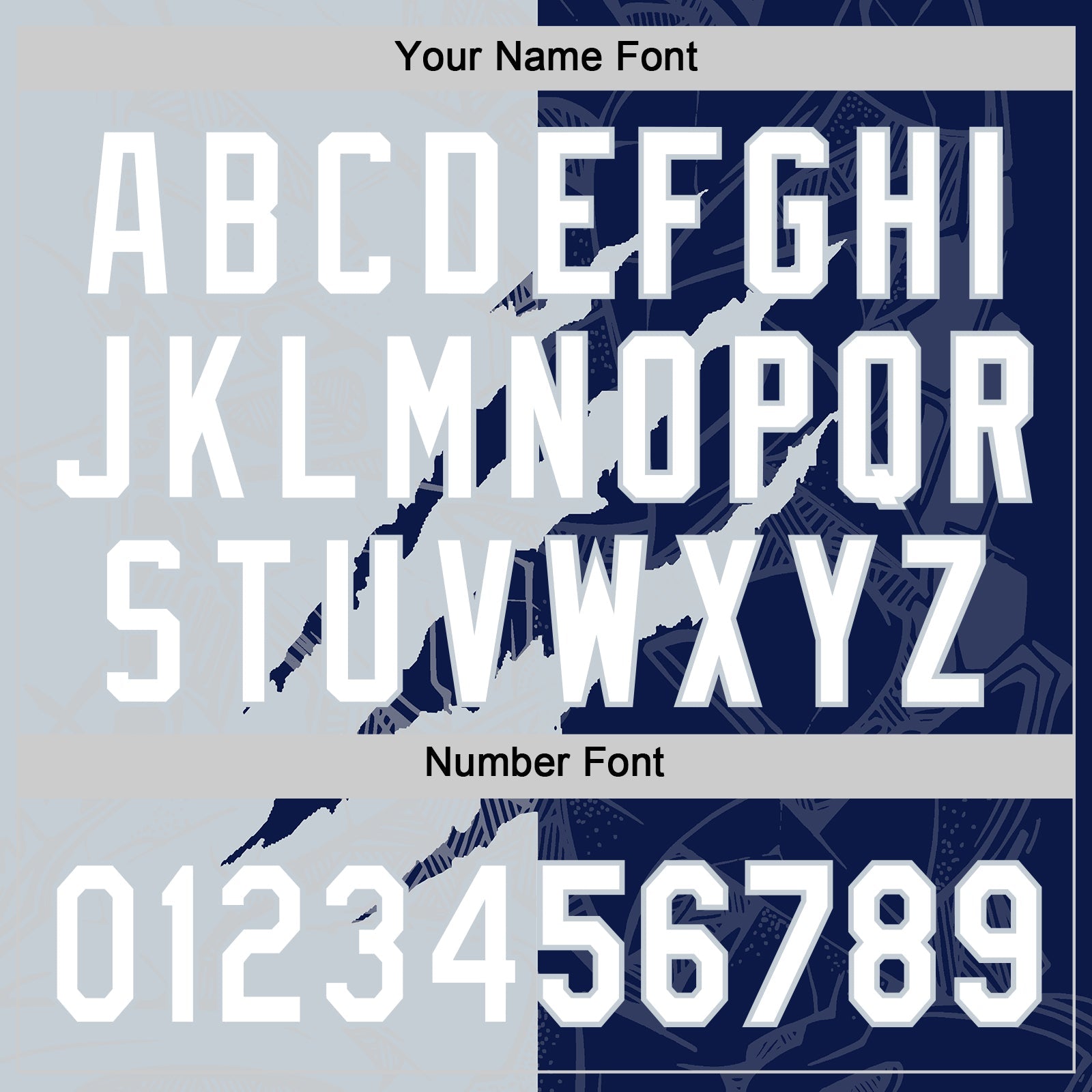 Custom Graffiti Pattern White Navy-Silver 3D Scratch Two-Button Unisex Softball Jersey