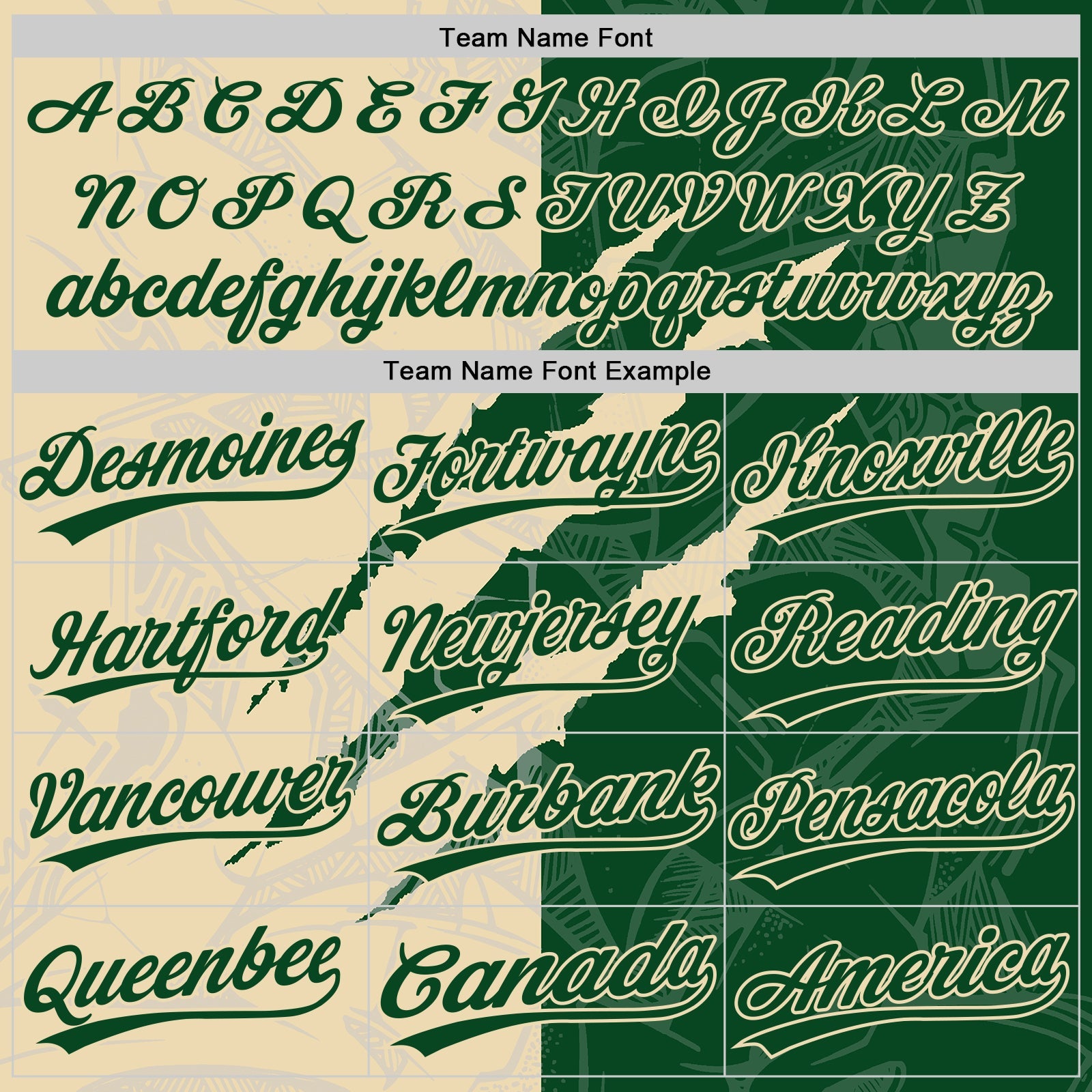 Custom Graffiti Pattern Green-Cream 3D Scratch Two-Button Unisex Softball Jersey