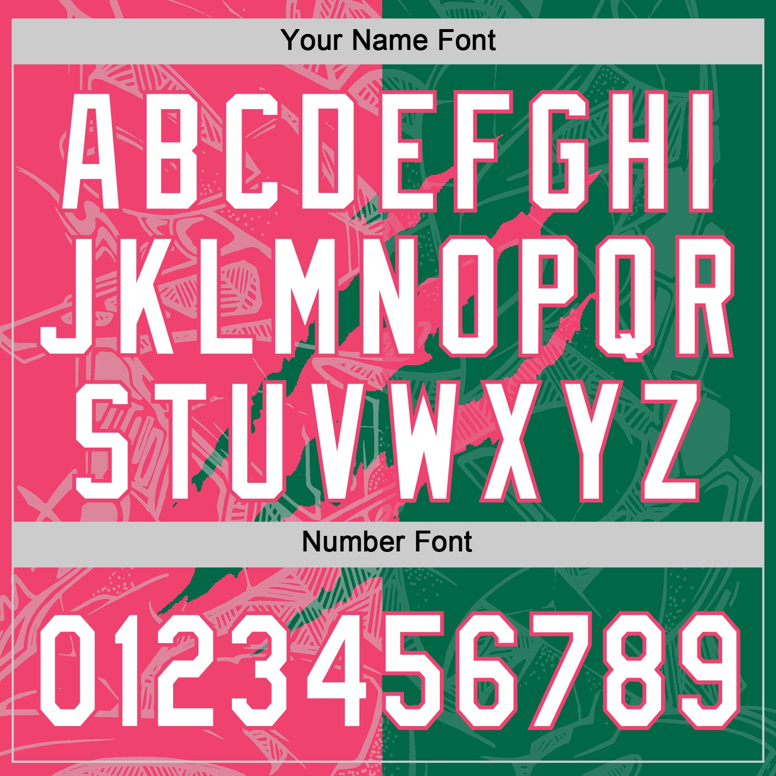 Custom Graffiti Pattern White Kelly Green-Neon Pink 3D Scratch Two-Button Unisex Softball Jersey