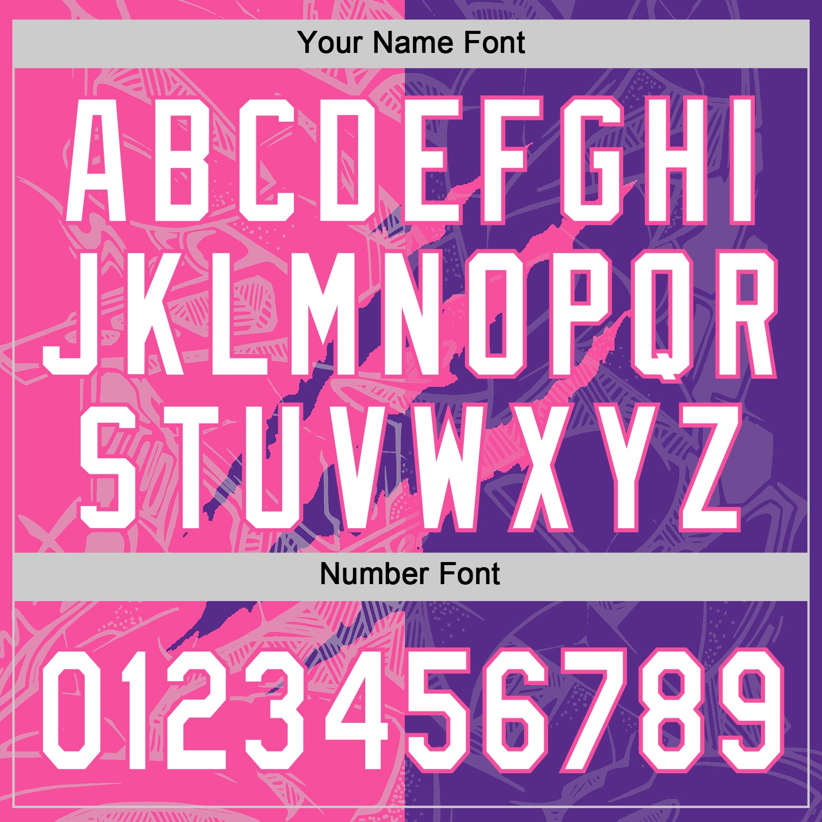 Custom Graffiti Pattern White Purple-Pink 3D Scratch Two-Button Unisex Softball Jersey