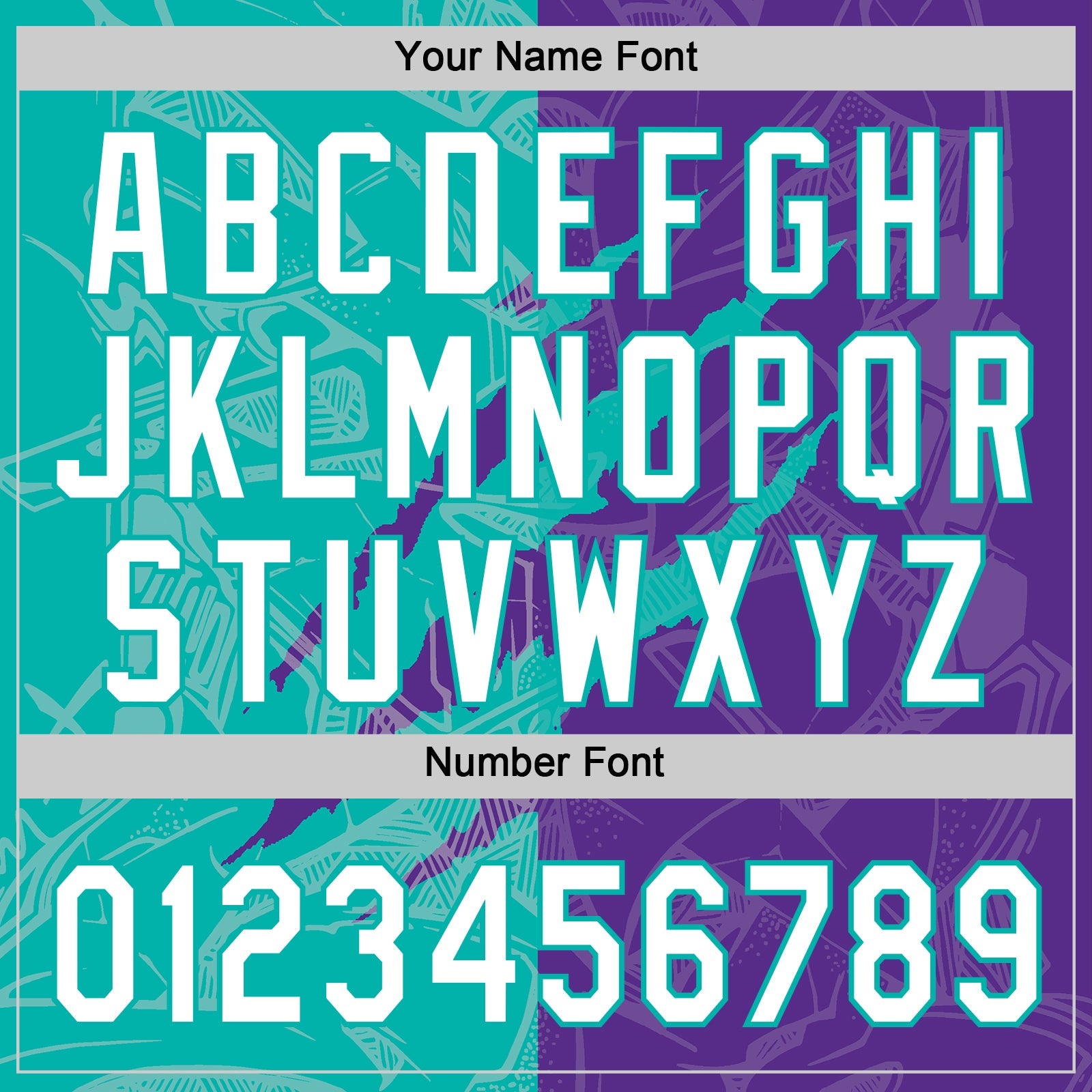 Custom Graffiti Pattern White Purple-Aqua 3D Scratch Two-Button Unisex Softball Jersey