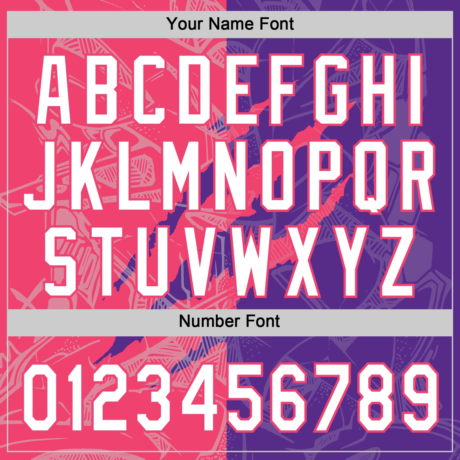 Custom Graffiti Pattern White Purple-Neon Pink 3D Scratch Two-Button Unisex Softball Jersey