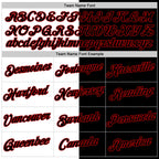 Custom Black White-Red Split Fashion Performance T-Shirt