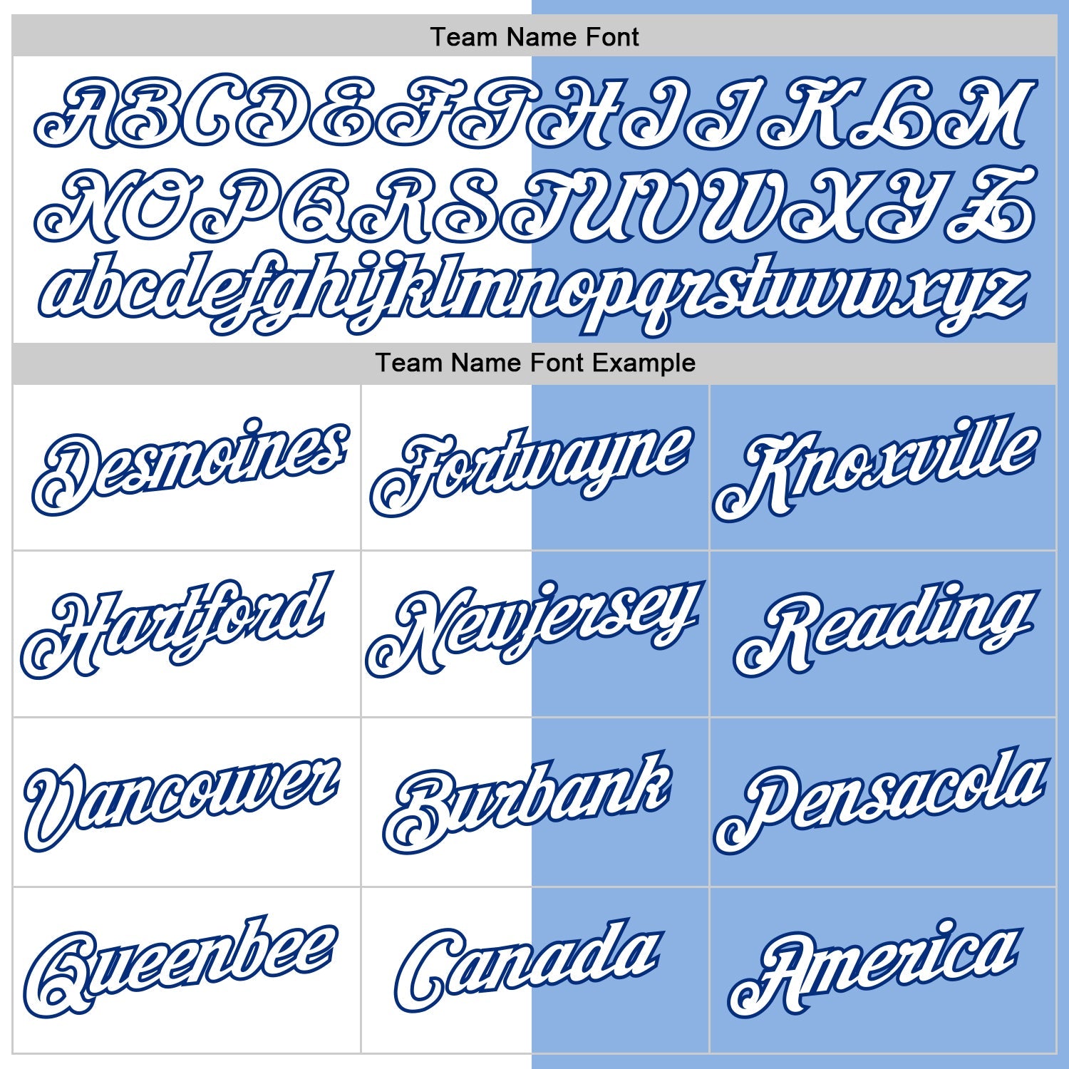 Custom Light Blue White-Royal Split Fashion Performance T-Shirt