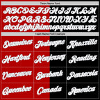 Custom Black Red-Gray Split Fashion Performance T-Shirt