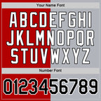 Custom Red Black-Gray Split Fashion Performance T-Shirt