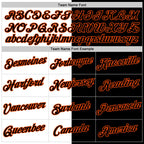 Custom Black White-Orange Split Fashion Performance T-Shirt