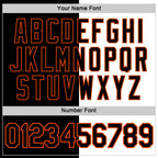 Custom Black White-Orange Split Fashion Performance T-Shirt