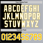 Custom Black Yellow-Gray Split Fashion Performance T-Shirt