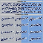 Custom Powder Blue Navy-Gray Split Fashion Performance T-Shirt