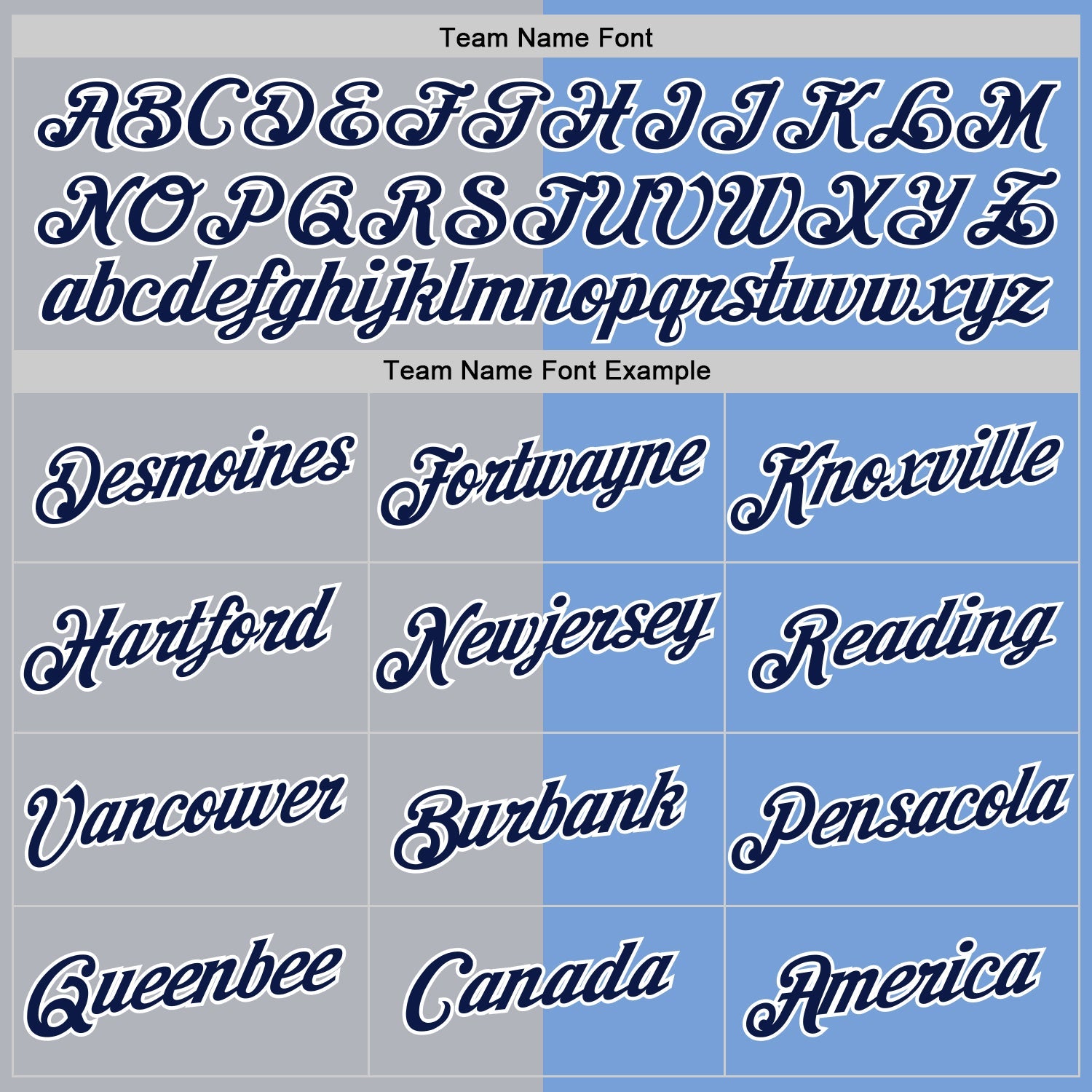 Custom Powder Blue Navy-Gray Split Fashion Performance T-Shirt