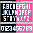 Custom Black Pink-Light Blue Split Fashion Performance T-Shirt