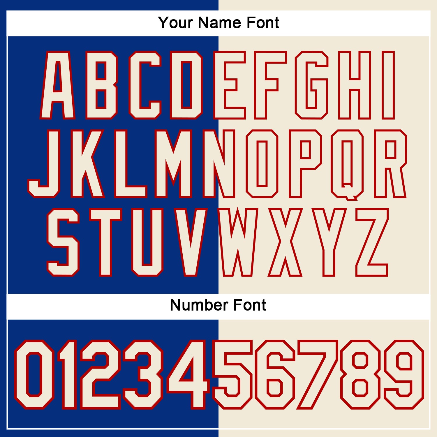 Custom Cream Royal-Red Split Fashion Performance T-Shirt