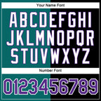 Custom Black Purple-Teal Split Fashion Performance T-Shirt