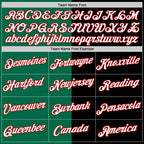 Custom Black Red-Kelly Green Split Fashion Performance T-Shirt