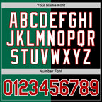 Custom Black Red-Kelly Green Split Fashion Performance T-Shirt