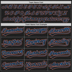 Custom White Black Powder Blue-Orange Split Ripped Pattern Baseball Pullover Sweatshirt Hoodie